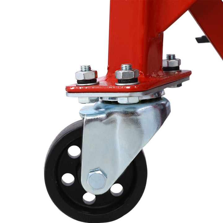 Metal Jack Lifting Foot Pedal Wheels